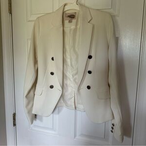 Forever 21 Cream Tailored Blazer